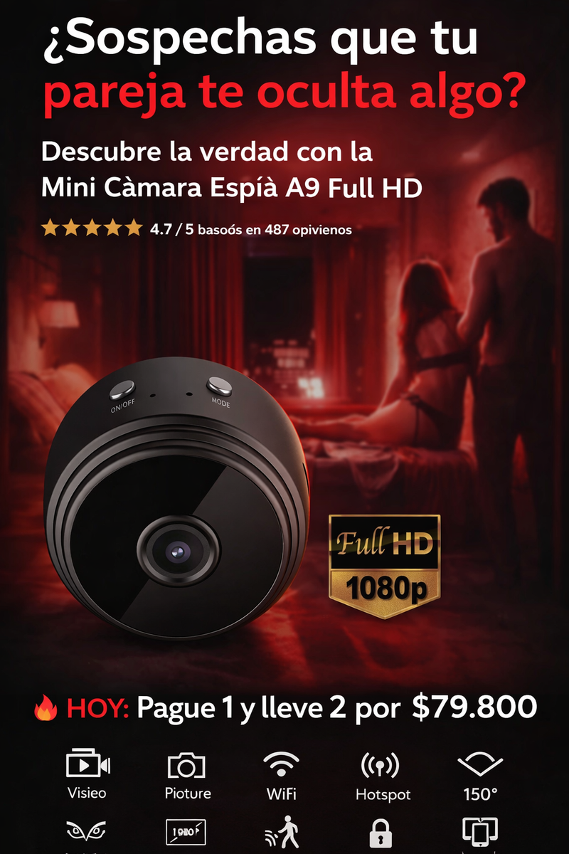 Mini Cámara Espía VigiliX — Promo 2x1