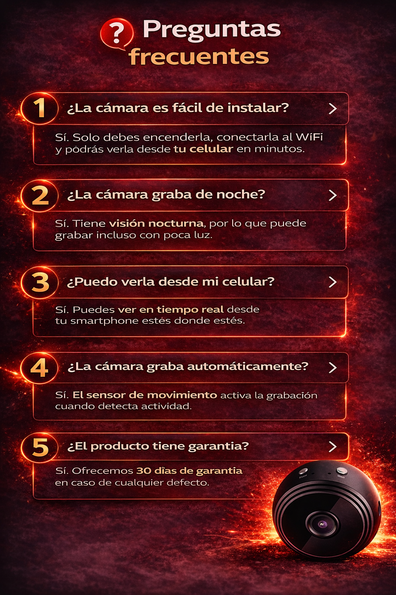 Mini Cámara Espía VigiliX — Promo 2x1
